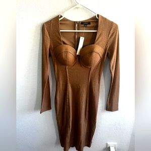 Small Brown/shimmer dress